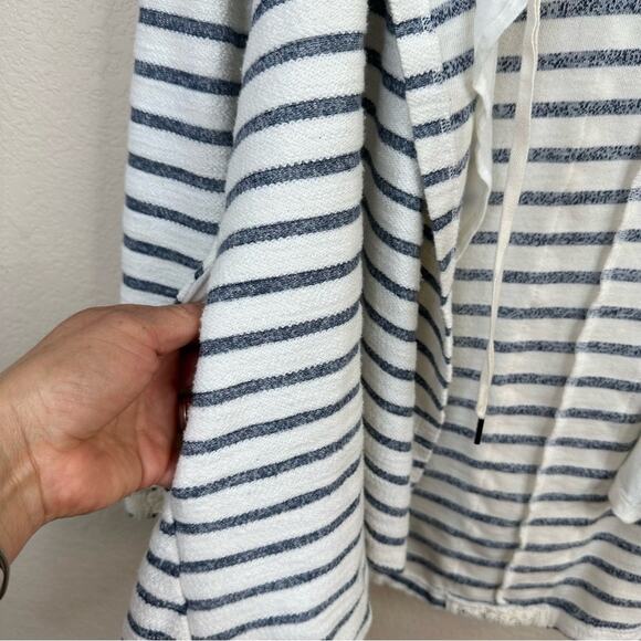 Anthropologie-Saturday Sunday Womens XS  Striped Cardigan Hood Layered Lace Boho - Picture 9 of 15